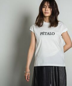 立体刺繍ロゴフレンチTシャツ≪手洗い可能≫