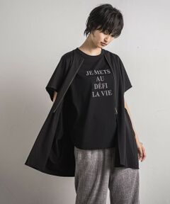 MAYSON GREY / メイソングレイ カットソー | ウエストタックZIPプルオーバー≪手洗い可能≫