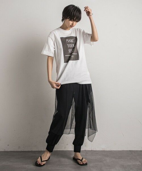 MAYSON GREY / メイソングレイ カットソー | 【WEB限定】MAKE YOUR SELF Tシャツ≪洗濯機で洗える≫ | 詳細2