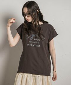 ビンテージロゴフレンチTシャツ≪洗濯機で洗える≫