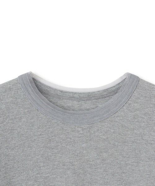 MAYSON GREY / メイソングレイ カットソー | チュールラメリブロングTシャツ≪手洗い可能≫ | 詳細22