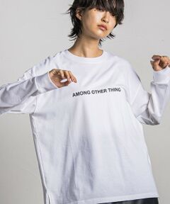 ロゴプリントロングTシャツ≪洗濯機で洗える≫