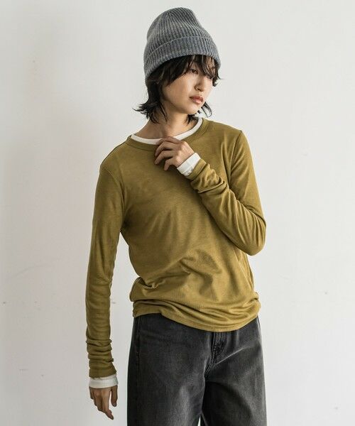 MAYSON GREY / メイソングレイ カットソー | ロングスリーブクルーネックTシャツ≪手洗い可能≫ | 詳細23