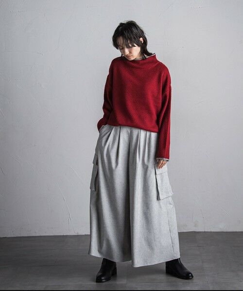 MAYSON GREY / メイソングレイ その他パンツ | 梳毛調カーゴキュロットパンツ≪手洗い可能≫ | 詳細28