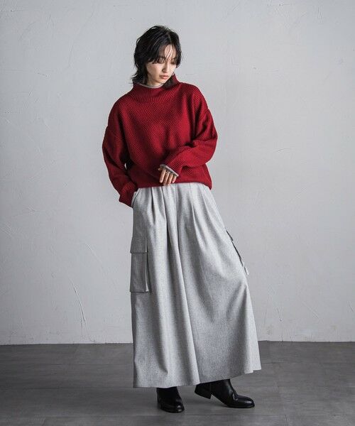 MAYSON GREY / メイソングレイ その他パンツ | 梳毛調カーゴキュロットパンツ≪手洗い可能≫ | 詳細29