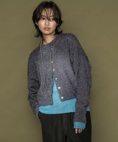 MAYSON GREY / メイソングレイ カーディガン・ボレロ | ラメシャギーニットカーディガン≪手洗い可能≫