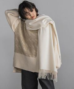 MAYSON GREY / メイソングレイ ニット・セーター | 【WEB限定】シャギージャガード柄切替ニットプルオーバー≪手洗い可能≫