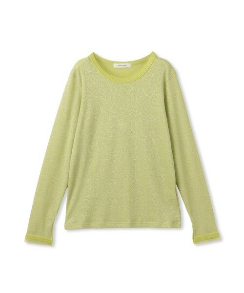 MAYSON GREY / メイソングレイ カットソー | チュール使いラメリブロングTシャツ≪手洗い可能≫ | 詳細11