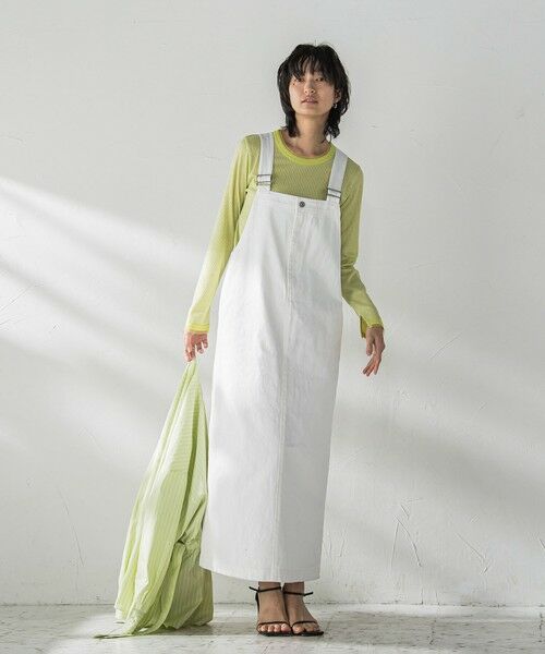 MAYSON GREY / メイソングレイ カットソー | チュール使いラメリブロングTシャツ≪手洗い可能≫ | 詳細6