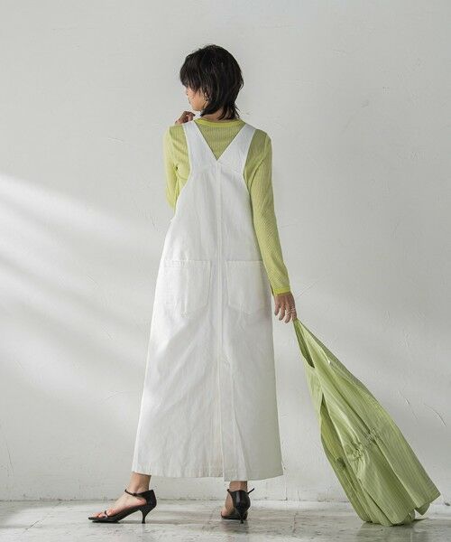 MAYSON GREY / メイソングレイ カットソー | チュール使いラメリブロングTシャツ≪手洗い可能≫ | 詳細8