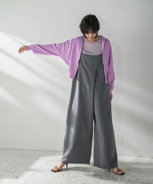 MAYSON GREY / メイソングレイ カットソー | チュール使いラメリブロングTシャツ≪手洗い可能≫ | 詳細26