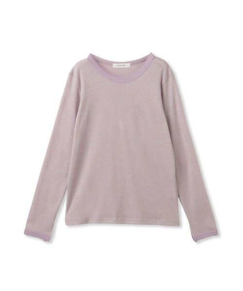 MAYSON GREY / メイソングレイ カットソー | チュール使いラメリブロングTシャツ≪手洗い可能≫ | 詳細28