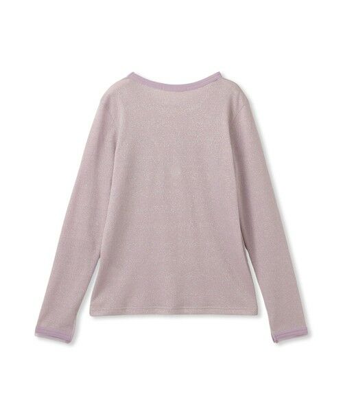 MAYSON GREY / メイソングレイ カットソー | チュール使いラメリブロングTシャツ≪手洗い可能≫ | 詳細29