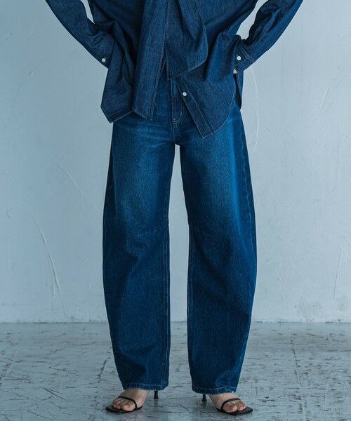 MAYSON GREY/メイソングレイ 11OZカーブデニムパンツ≪洗濯機で洗える≫ ネイビー S MAYSON GREY/メイソングレイ 11OZカーブデニムパンツ≪洗濯機で洗える≫ ネイビー S