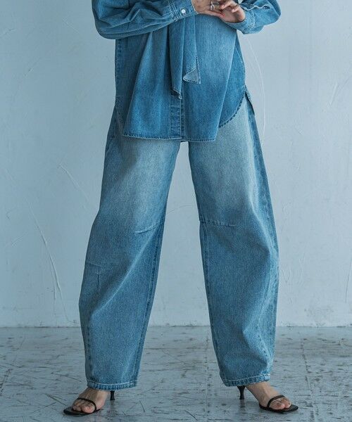 MAYSON GREY/メイソングレイ 11OZカーブデニムパンツ≪洗濯機で洗える≫ ブルー M MAYSON GREY/メイソングレイ 11OZカーブデニムパンツ≪洗濯機で洗える≫ ブルー M