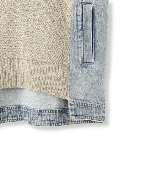 MAYSON GREY / メイソングレイ ニット・セーター | デニムドッキングニットプルオーバー≪手洗い可能≫ | 詳細19