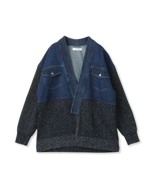 MAYSON GREY / メイソングレイ ニット・セーター | デニムドッキングニットカーデ≪手洗い可能≫ | 詳細13