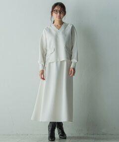 MAYSON GREY / メイソングレイ ロング・マキシ丈ワンピース | 軽量ボンディングセットアップ≪洗濯機で洗える≫