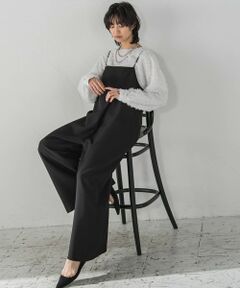 MAYSON GREY / メイソングレイ ロング・マキシ丈ワンピース | アシンメトリーワイドキャミオールインワン≪洗濯機で洗える≫