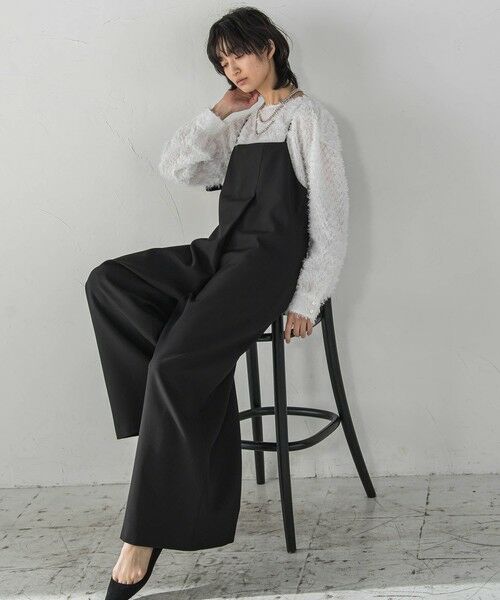 MAYSON GREY / メイソングレイ ロング・マキシ丈ワンピース | アシンメトリーワイドキャミオールインワン≪洗濯機で洗える≫ | 詳細1