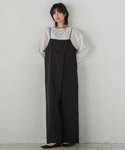 MAYSON GREY / メイソングレイ ロング・マキシ丈ワンピース | アシンメトリーワイドキャミオールインワン≪洗濯機で洗える≫ | 詳細2