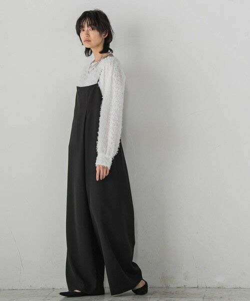 MAYSON GREY / メイソングレイ ロング・マキシ丈ワンピース | アシンメトリーワイドキャミオールインワン≪洗濯機で洗える≫ | 詳細3