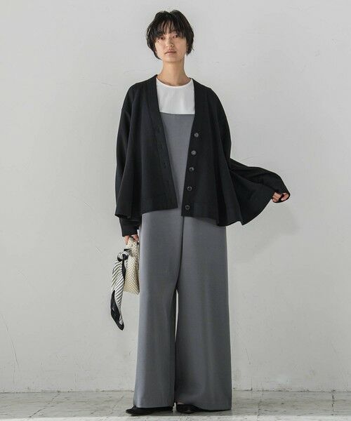 MAYSON GREY / メイソングレイ ロング・マキシ丈ワンピース | アシンメトリーワイドキャミオールインワン≪洗濯機で洗える≫ | 詳細13