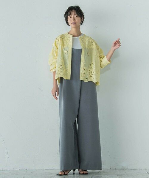 MAYSON GREY / メイソングレイ ロング・マキシ丈ワンピース | アシンメトリーワイドキャミオールインワン≪洗濯機で洗える≫ | 詳細18