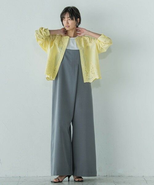 MAYSON GREY / メイソングレイ ロング・マキシ丈ワンピース | アシンメトリーワイドキャミオールインワン≪洗濯機で洗える≫ | 詳細19