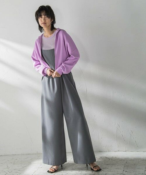 MAYSON GREY / メイソングレイ ロング・マキシ丈ワンピース | アシンメトリーワイドキャミオールインワン≪洗濯機で洗える≫ | 詳細12