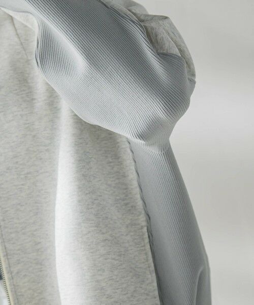 MAYSON GREY / メイソングレイ テーラードジャケット | ダンボール×ニットノーカラーブルゾン≪手洗い可能≫ | 詳細6