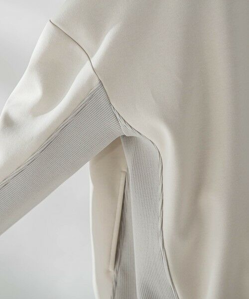 MAYSON GREY / メイソングレイ テーラードジャケット | ダンボール×ニットノーカラーブルゾン≪手洗い可能≫ | 詳細18