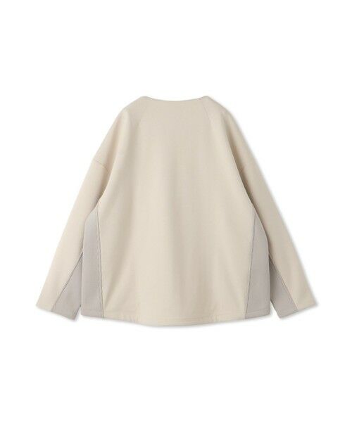 MAYSON GREY / メイソングレイ テーラードジャケット | ダンボール×ニットノーカラーブルゾン≪手洗い可能≫ | 詳細21