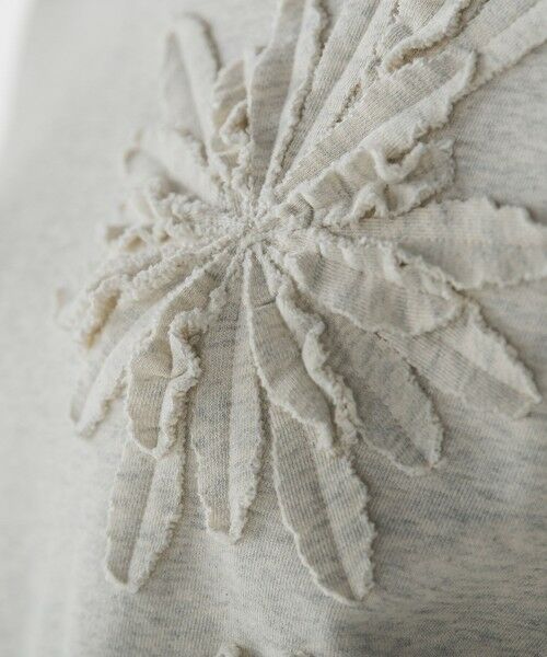 MAYSON GREY / メイソングレイ カットソー | フラワーモチーフスウェットプルオーバー≪手洗い可能≫ | 詳細10