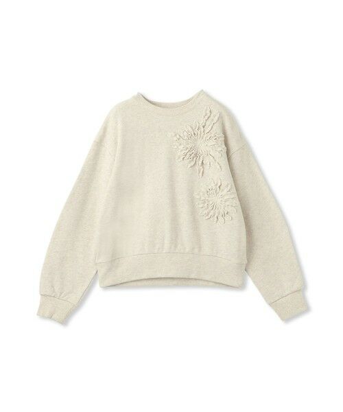 MAYSON GREY / メイソングレイ カットソー | フラワーモチーフスウェットプルオーバー≪手洗い可能≫ | 詳細11