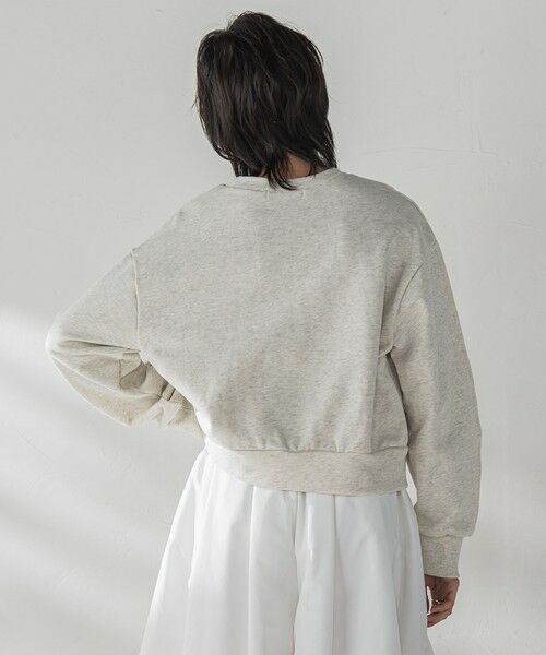 MAYSON GREY / メイソングレイ カットソー | フラワーモチーフスウェットプルオーバー≪手洗い可能≫ | 詳細2