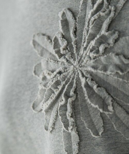 MAYSON GREY / メイソングレイ カットソー | フラワーモチーフスウェットプルオーバー≪手洗い可能≫ | 詳細16