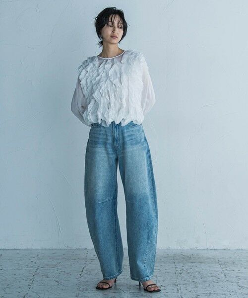 MAYSON GREY / メイソングレイ シャツ・ブラウス | レイヤードフリルブラウス≪手洗い可能≫ | 詳細10