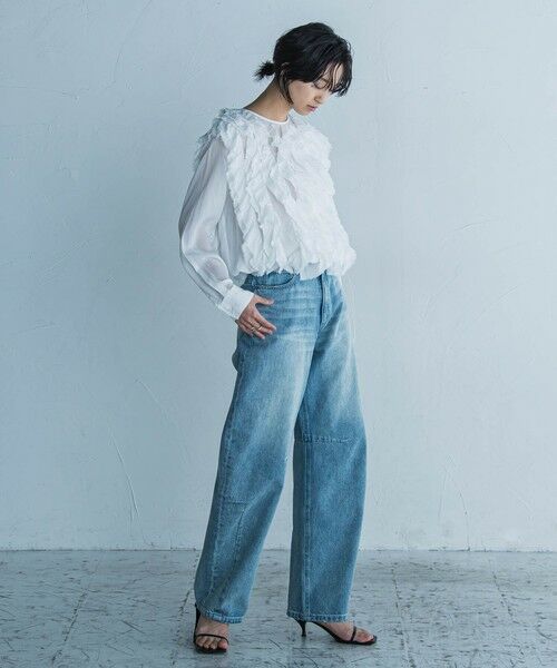 MAYSON GREY / メイソングレイ シャツ・ブラウス | レイヤードフリルブラウス≪手洗い可能≫ | 詳細11