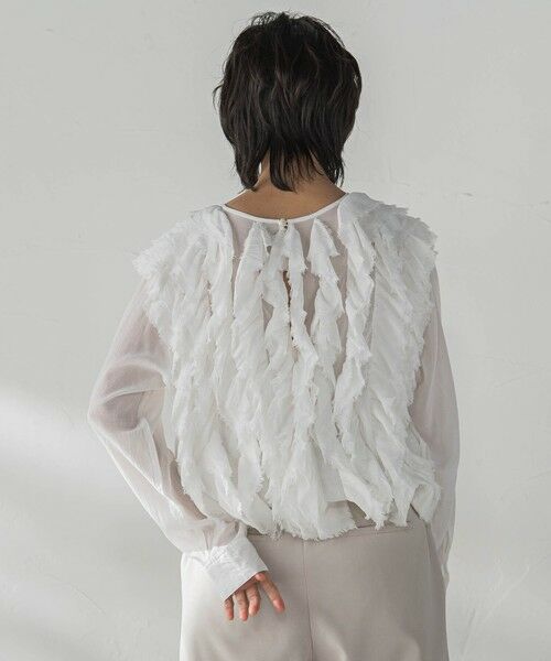 MAYSON GREY / メイソングレイ シャツ・ブラウス | レイヤードフリルブラウス≪手洗い可能≫ | 詳細3