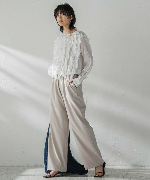 MAYSON GREY / メイソングレイ シャツ・ブラウス | レイヤードフリルブラウス≪手洗い可能≫ | 詳細5
