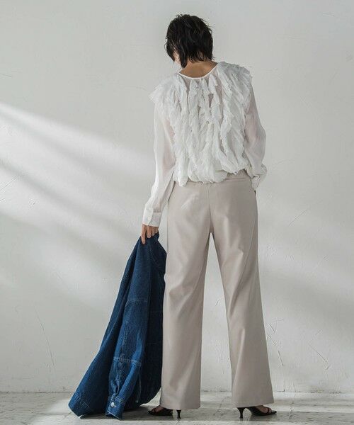 MAYSON GREY / メイソングレイ シャツ・ブラウス | レイヤードフリルブラウス≪手洗い可能≫ | 詳細6