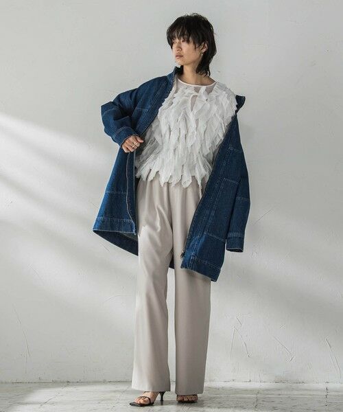 MAYSON GREY / メイソングレイ シャツ・ブラウス | レイヤードフリルブラウス≪手洗い可能≫ | 詳細8