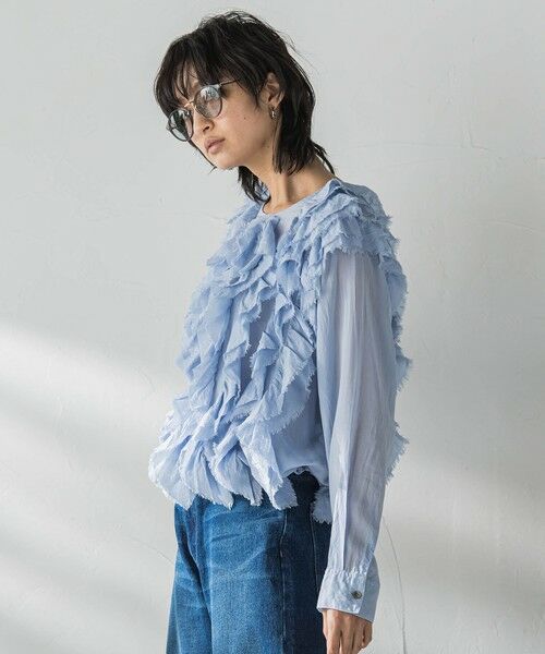 MAYSON GREY / メイソングレイ シャツ・ブラウス | レイヤードフリルブラウス≪手洗い可能≫ | 詳細15