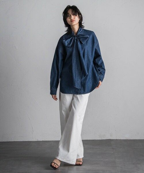 MAYSON GREY / メイソングレイ シャツ・ブラウス | デニムボウタイブラウス≪洗濯機で洗える≫ | 詳細13