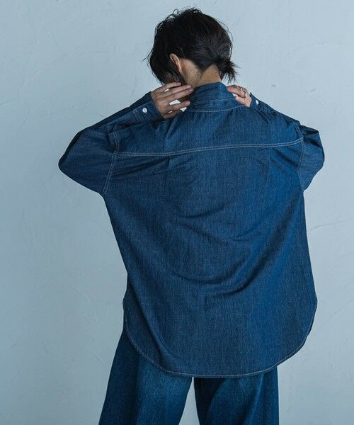 MAYSON GREY / メイソングレイ シャツ・ブラウス | デニムボウタイブラウス≪洗濯機で洗える≫ | 詳細3