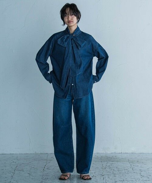 MAYSON GREY / メイソングレイ シャツ・ブラウス | デニムボウタイブラウス≪洗濯機で洗える≫ | 詳細4