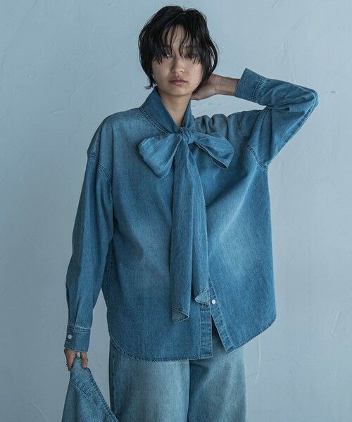 MAYSON GREY / メイソングレイ シャツ・ブラウス | デニムボウタイブラウス≪洗濯機で洗える≫ | 詳細17