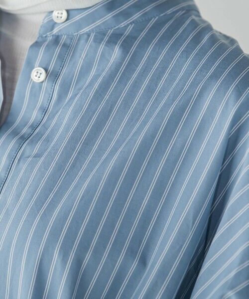MAYSON GREY / メイソングレイ シャツ・ブラウス | カラーストライプウエストマークオーバーシャツ≪洗濯機で洗える≫ | 詳細7
