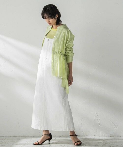 MAYSON GREY / メイソングレイ シャツ・ブラウス | カラーストライプウエストマークオーバーシャツ≪洗濯機で洗える≫ | 詳細12